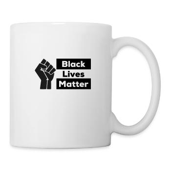 T shirt Black Lives Matter left hand - Mug - white - Right
