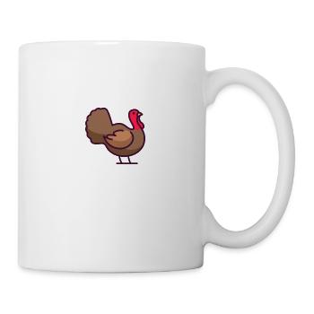Truthahn - Tasse - Weiß - Rechts