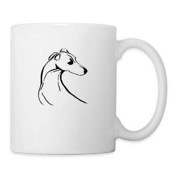 Italienischer Mund - Tasse - Weiß - Rechts