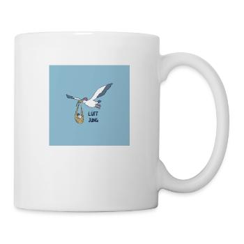 Birth Low German congratulations on the birth - Mug - white - Right
