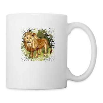 Lion - Mug blanc - blanc - Droite