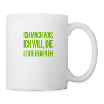 scheiß drauf - Tasse - Weiß - Rechts
