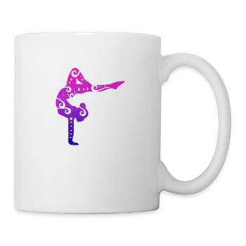 Gymnastics girl gymnast yoga pose gift - Mug - white - Right