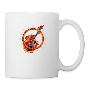 Rock festival music guitar - Mug - white - Right