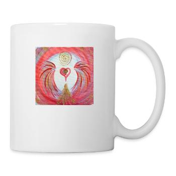 Heart gel of visibility - Mug - white - Right