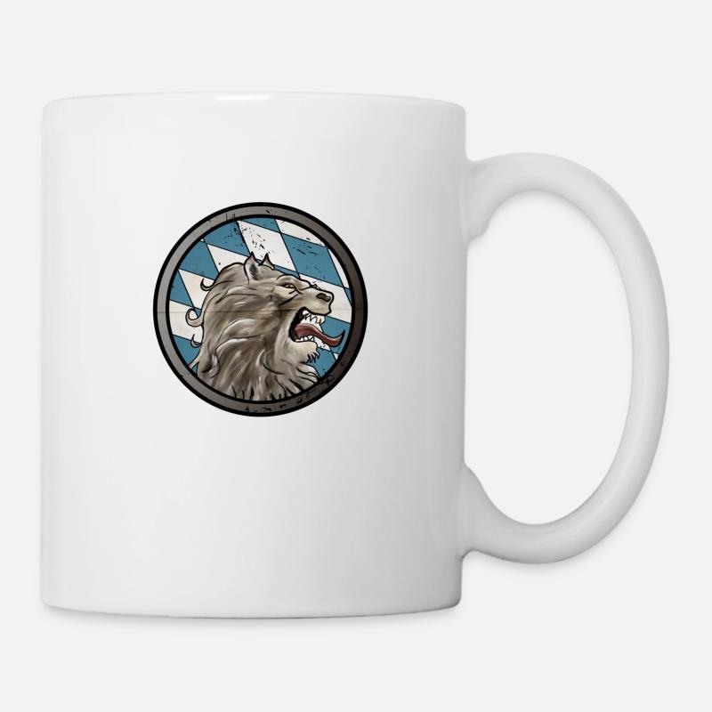 Bayern Löwe - Tasse - Weiß