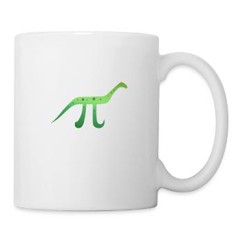 Mathe-Symbol Pinosaurus Pi Dinosaurier Geschenk - Tasse - Weiß - Rechts