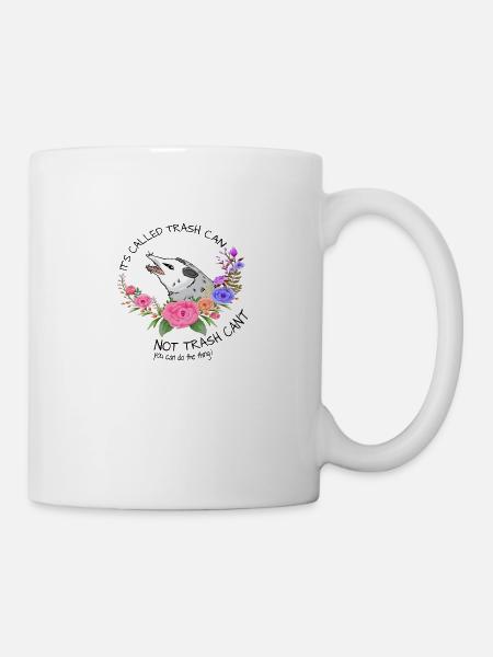 Possum with flowers Tee - Mug - white