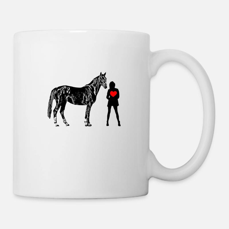 Pferd - Tasse - Weiß