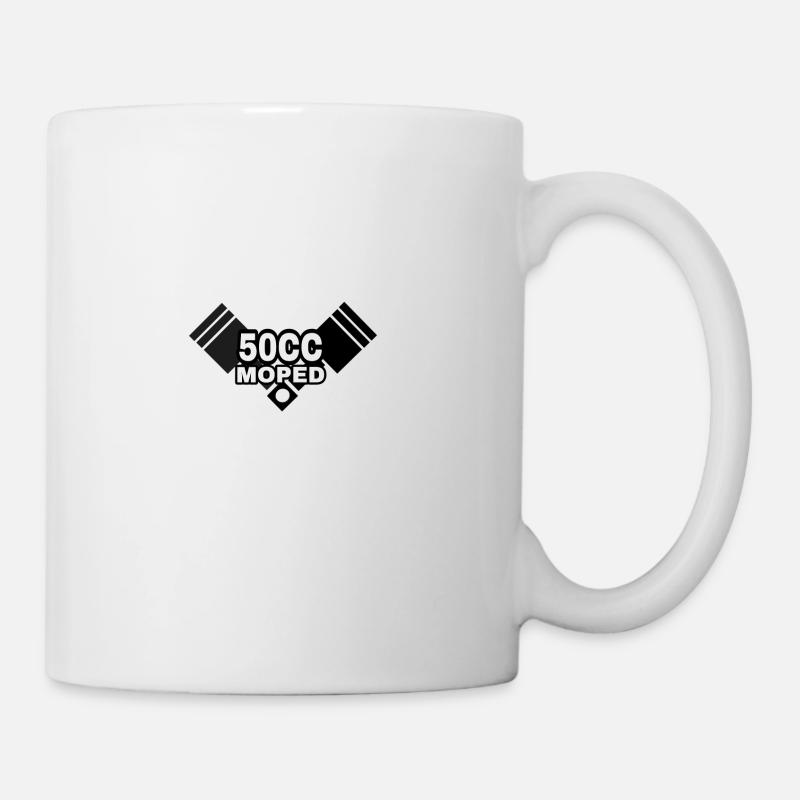 50ccm Moped - Tasse - Weiß