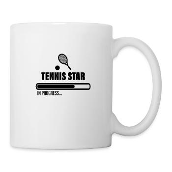 Tennis star in progress Tischtennis Tennis - Tasse - Weiß - Rechts