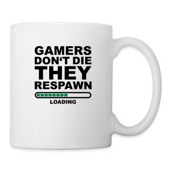 GamersDontTheyRespawn - Mug blanc - blanc - Droite