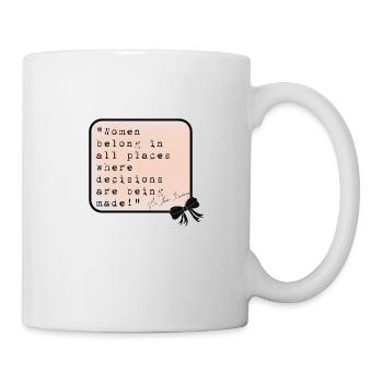 RBG Ruth Bader Ginsburg - quote - Mug - white - Right
