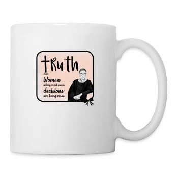 RBG Ruth Bader Ginsburg - quote - Mug - white - Right