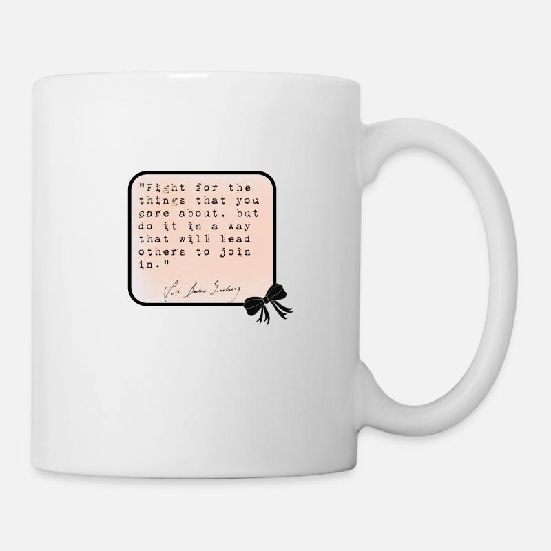 RBG Ruth Bader Ginsburg - quote - Mug - white