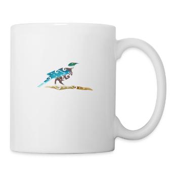 Maori Sailboat Polynesian Tribal Tattoo Gift - Mug - white - Right