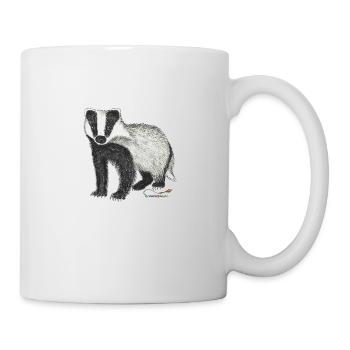 Dachs - Tasse - Weiß - Rechts