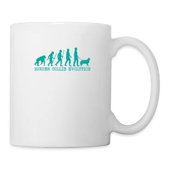Border Collie Evolution - Tasse - Weiß - Rechts