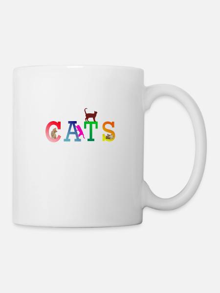 Chats - Mug blanc - blanc