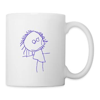 Children's drawing for mom - Mug - white - Right