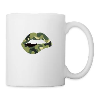 Lippen Bundeswehr Soldat Geschenk - Tasse - Weiß - Rechts