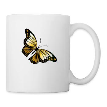 papillon - Mug blanc - blanc - Droite