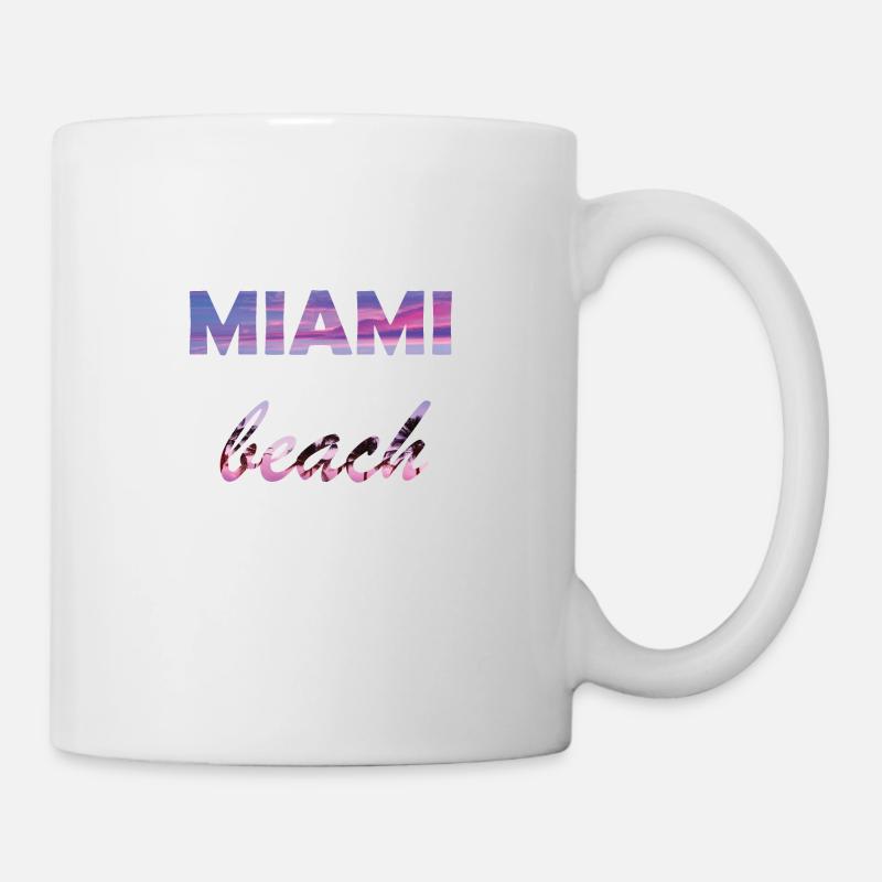 miami beach - Mug - white