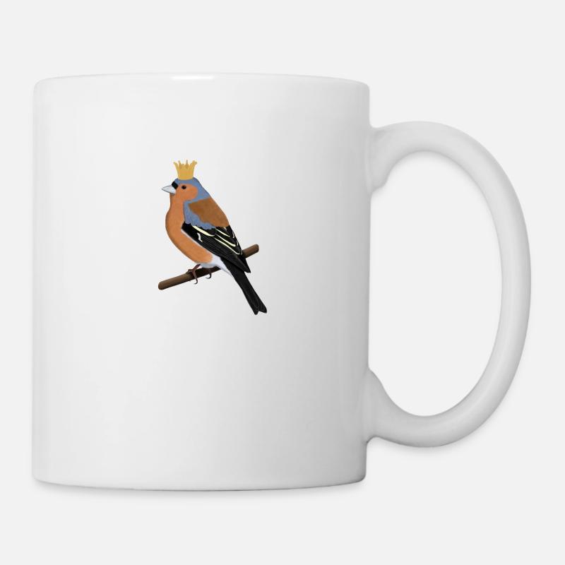 Buchfink Krone Singvogel Süßer Vogel Gartenvogel - Tasse - Weiß