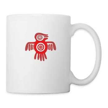 Oiseau aztèque - Mug blanc - blanc - Droite