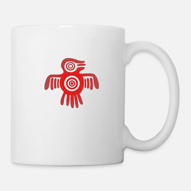Aztekischer Vogel - Tasse - Weiß