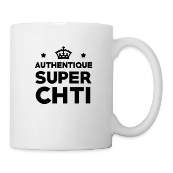 Authentique Super Chti - Mug blanc - blanc - Droite