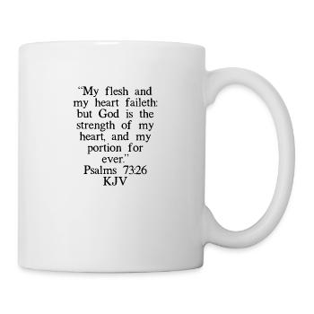 Psalms 73:26 Chinois - Mug blanc - blanc - Droite