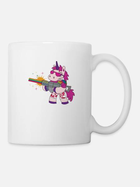 Einhorn Ak47 - Tasse - Weiß