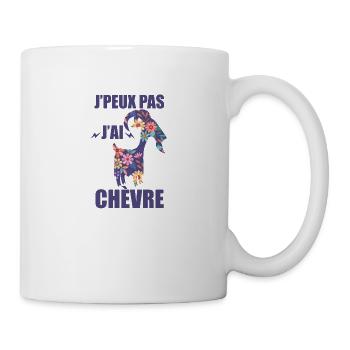 j'peux pas j'ai chèvre - Mug blanc - blanc - Droite