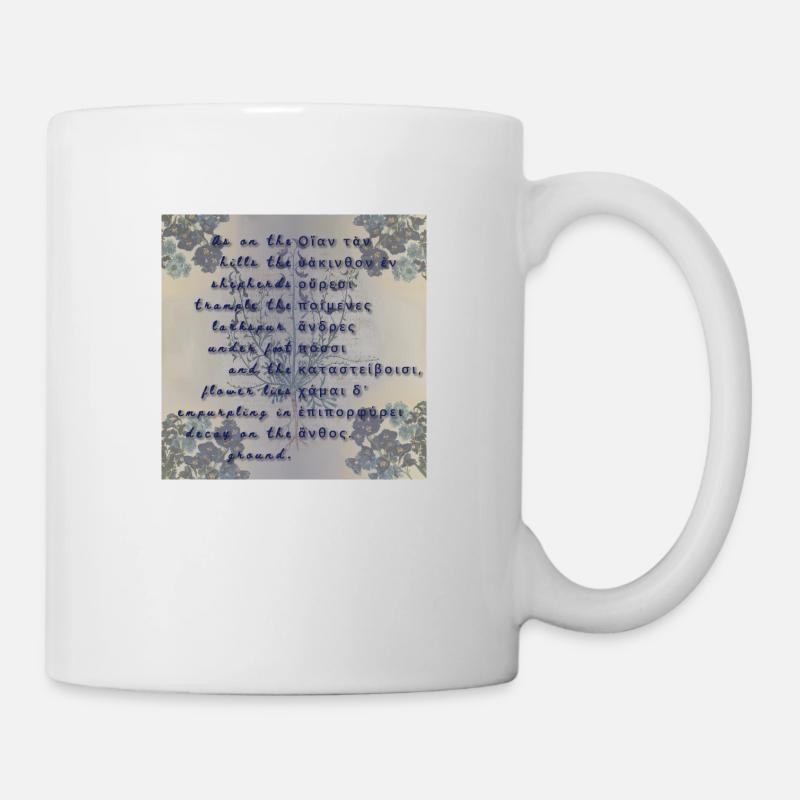 Larkspur - Sappho's Fragment 9 - Tasse - Weiß