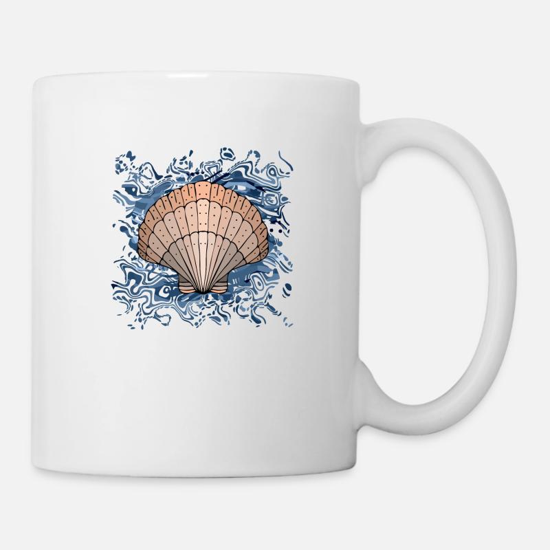 Coquillage - Mug blanc - blanc