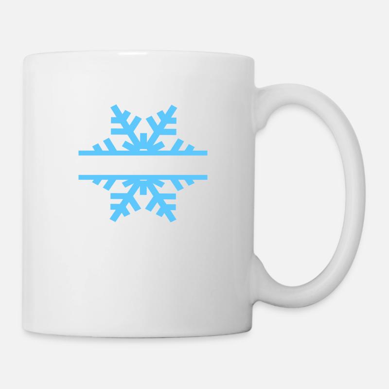 flocons de neige - Mug blanc - blanc