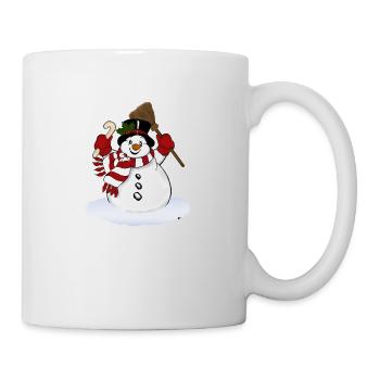 Schneemann - Tasse - Weiß - Rechts