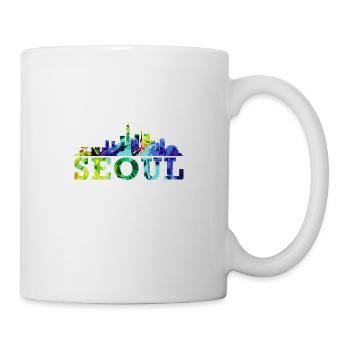 Seoul Skyline Impression Korea Souvenir Gift - Mug - white - Right