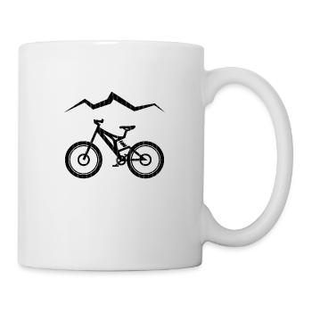 Vélo - VTT - montagne - Mug blanc - blanc - Droite