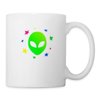 Alien head star galaxy - Mug - white - Right