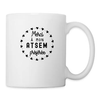 merci à mon atsem préférée - Mug blanc - blanc - Droite