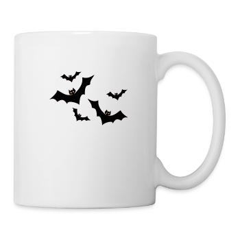 Halloween bats bat gift - Mug - white - Right