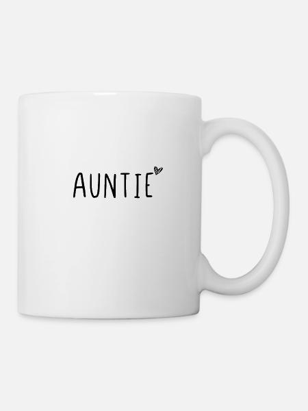 Auntie - Tasse - Weiß
