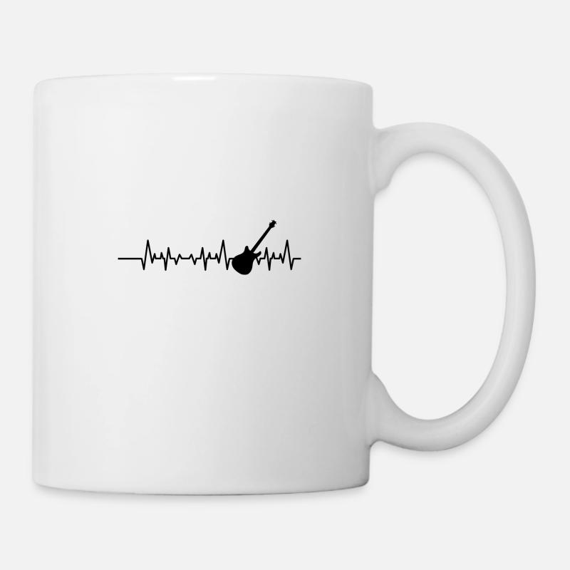 Best Ever Rock Guitar Music Gift Note Pulse - Mug - white