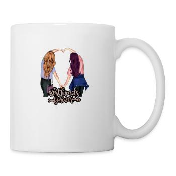 Beste Freundinnen - Tasse - Weiß - Rechts