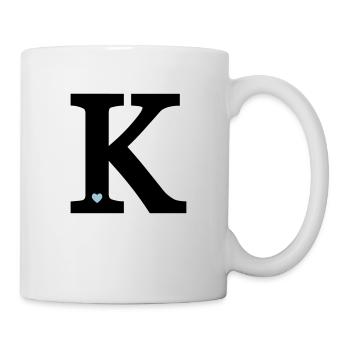 Lettre K initiale - Mug blanc - blanc - Droite