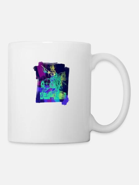 Mittelalter Ritter Original Albrecht Dürer Pop Art - Tasse - Weiß