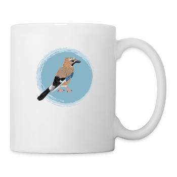 Eichelhäher / Eurasian Jay II - Tasse - Weiß - Rechts