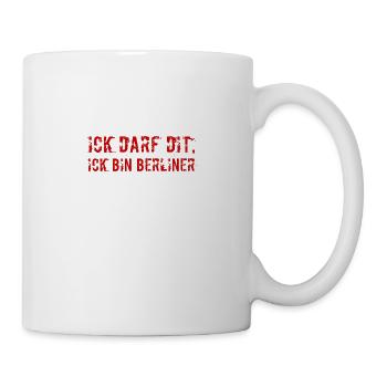 ick bin Berliner - Tasse - Weiß - Rechts